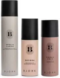Björk Styling Bundle Hairspray 300ml + Volume Mousse 200ml + Heat Protector 150ml - Trio