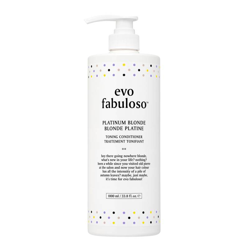 Evo Fabuloso Platinum Blonde Toning Conditioner 1000ml - Färgbalsam