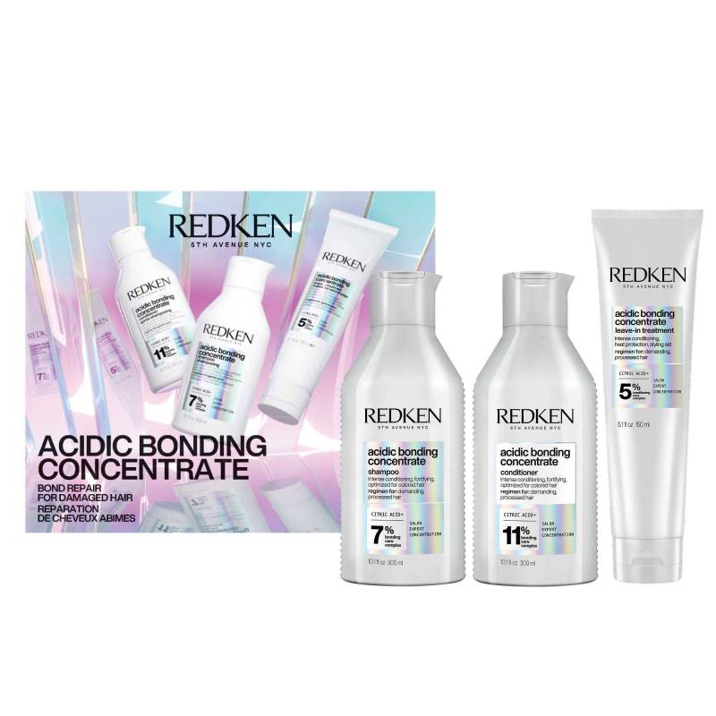 Redken Acidic Bonding Concentrate Holiday Kit 2026 300+300+150 ml - Hårvårdsset