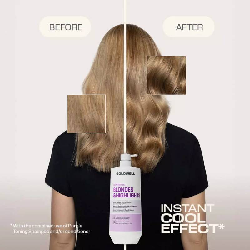 Goldwell Dualsenses Blondes & Highlights Anti-Yellow Conditioner 1000 ml - Balsam