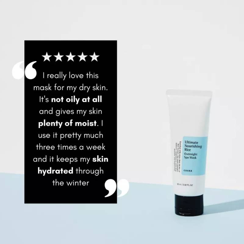 COSRX Ultimate Nourishing Rice Overnight Spa Mask 60 ml - Nattmask