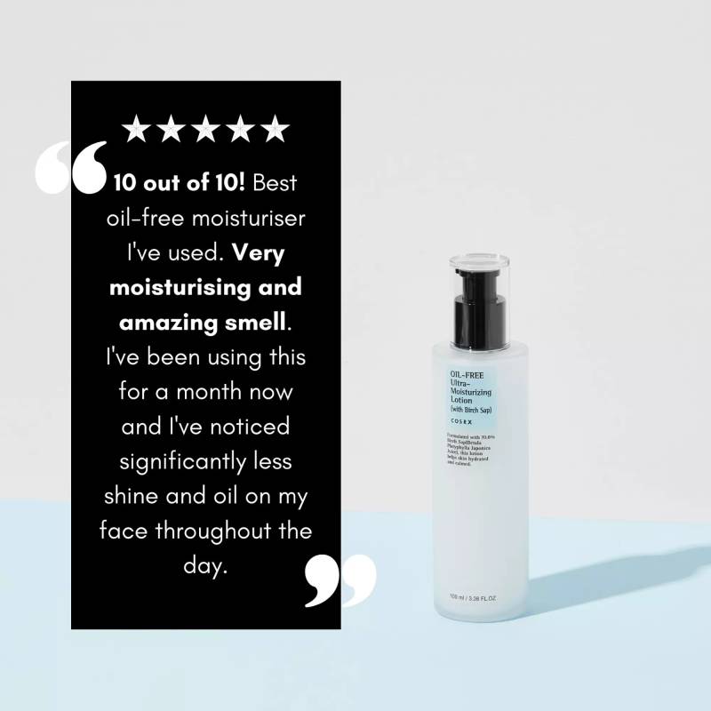 Cosrx Oil-Free Ultra-Moisturizing Lotion with Birch Sap 100 ml - Ansiktslotion