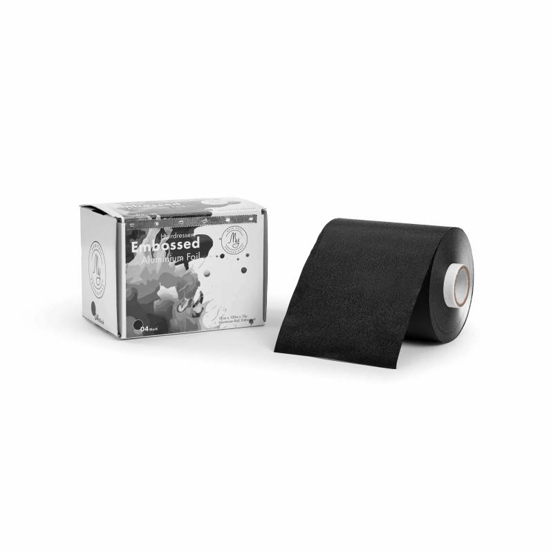 My - Embossed Foil 100m - Black - Mönsterpressad Folie