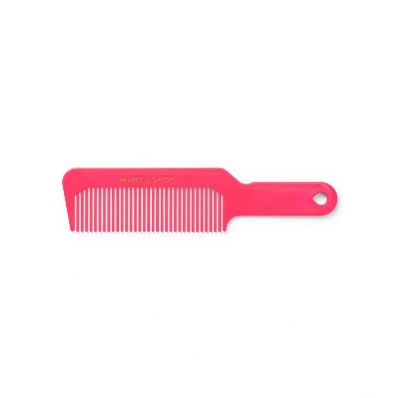 Krest No. 9001 Flattop Comb 8.5 - Neon Pink