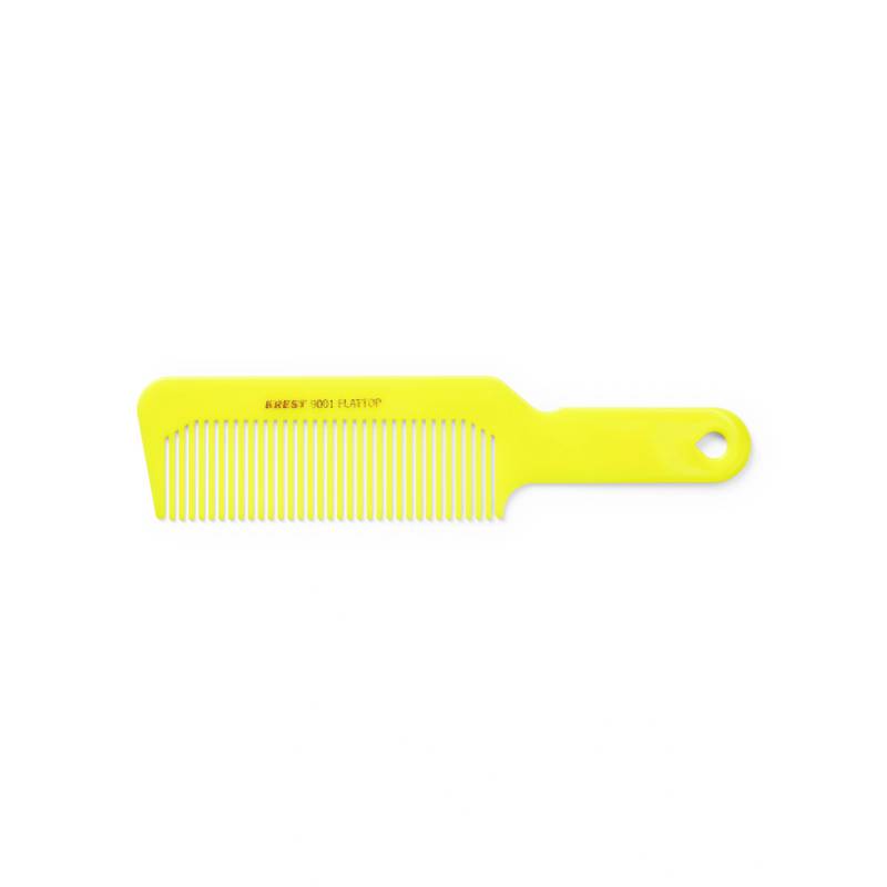 Krest No. 9001 Flattop Comb 8.5 - Neon Yellow