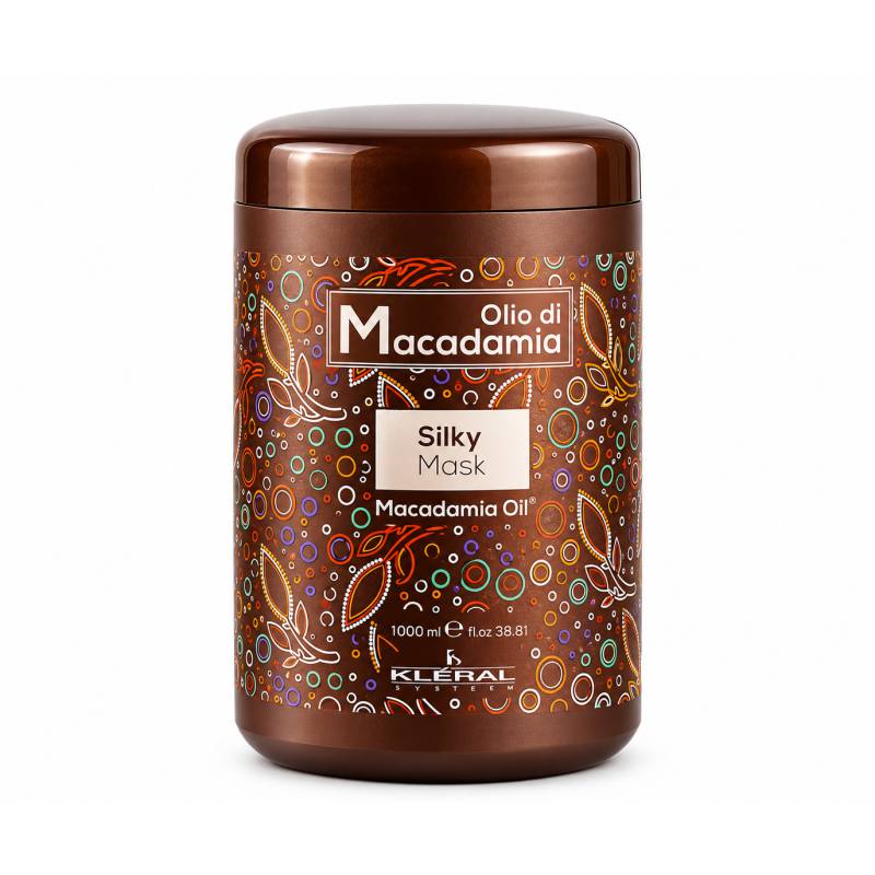Kleral Olio Di Macadamia Silky Mask 1000 ml - Hårinpackning