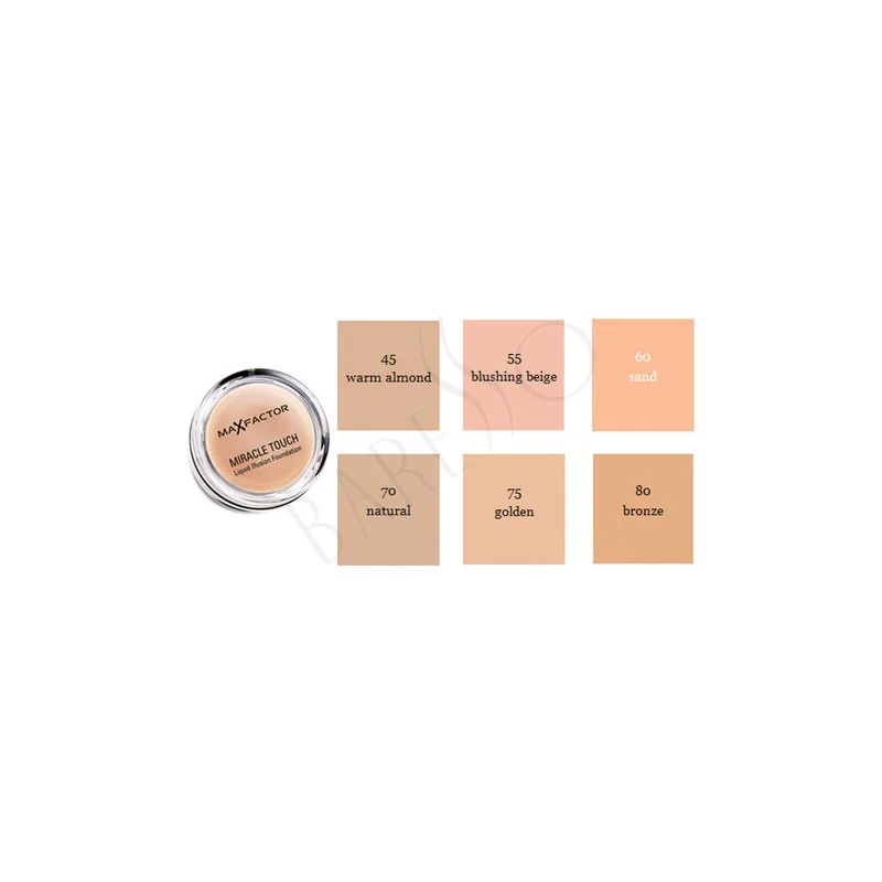 Max 85 Caramel Foundation Miracle Factor Touch Illusion Liquid