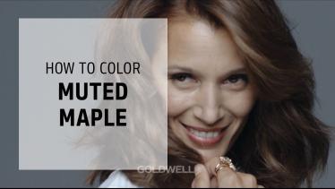 Muted maple: soft brunette, warm reflections w/ Co