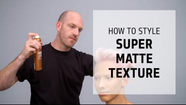 Rough texture and dry finish on men's hair | Textu