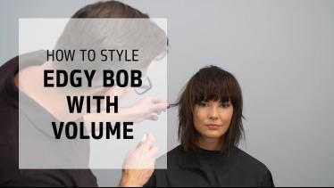 Powerful volume for an edgy long bob | Volume Hair