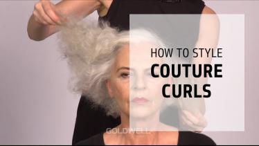 How to do couture curls - asymmetry with volume | 