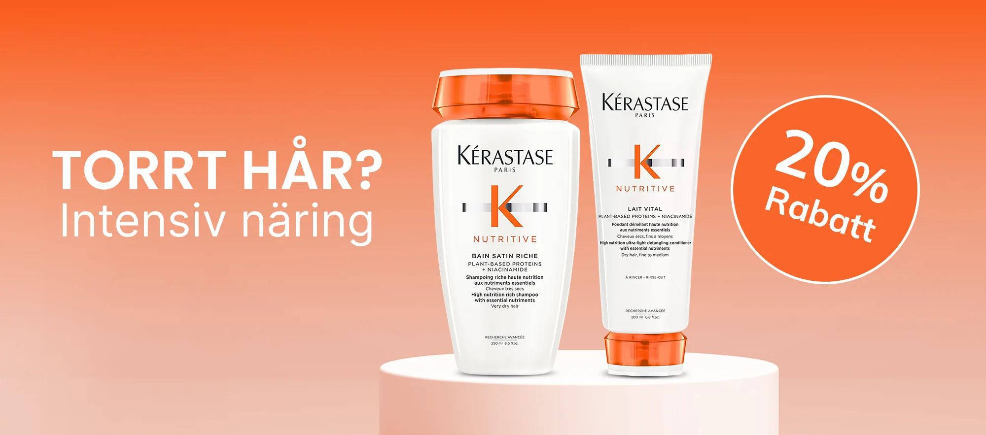 Kérastase Nutritive Schampo och Balsam 20%