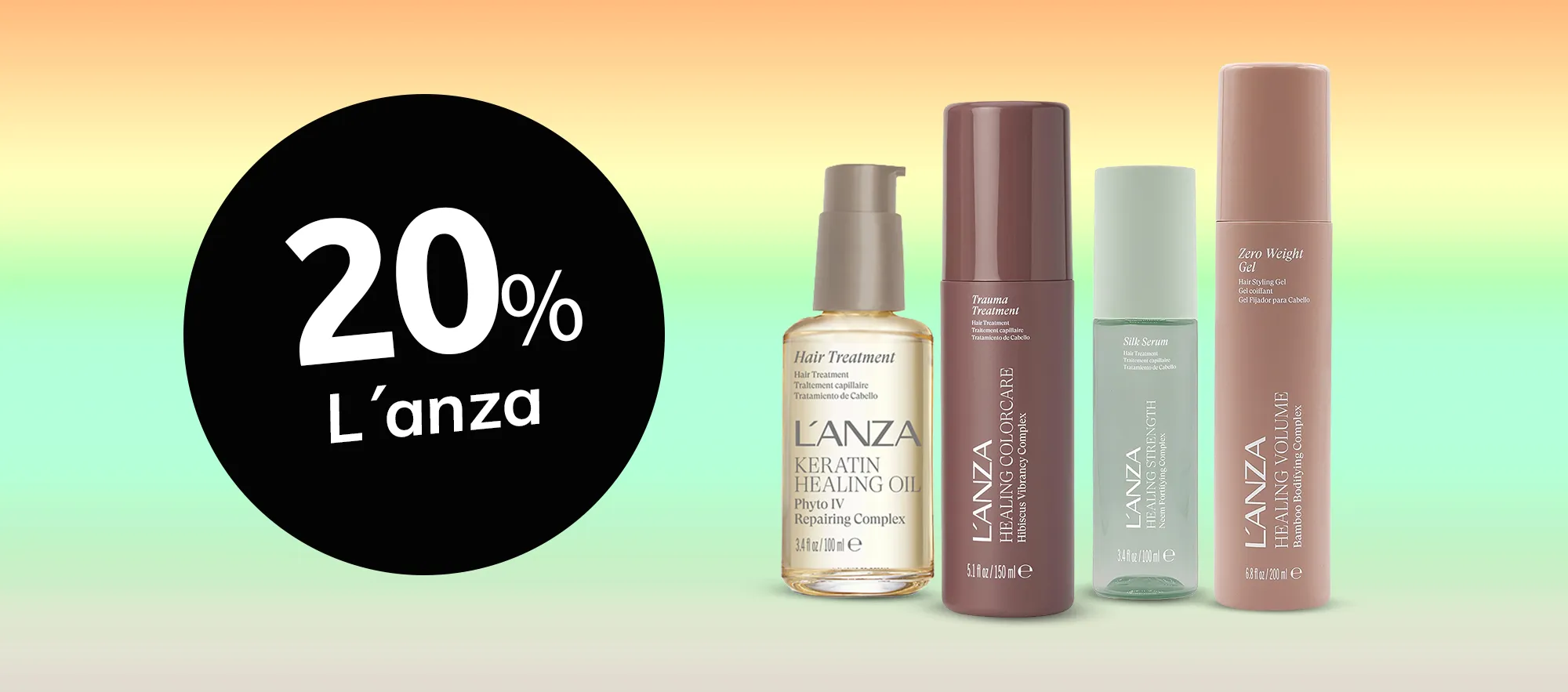L'ANZA 20% rabatt på professionell hårvård