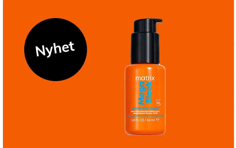 Nyhet från Matrix Mega Sleek 96H Anti-Frizz Topcoat för slätt och glansigt hår