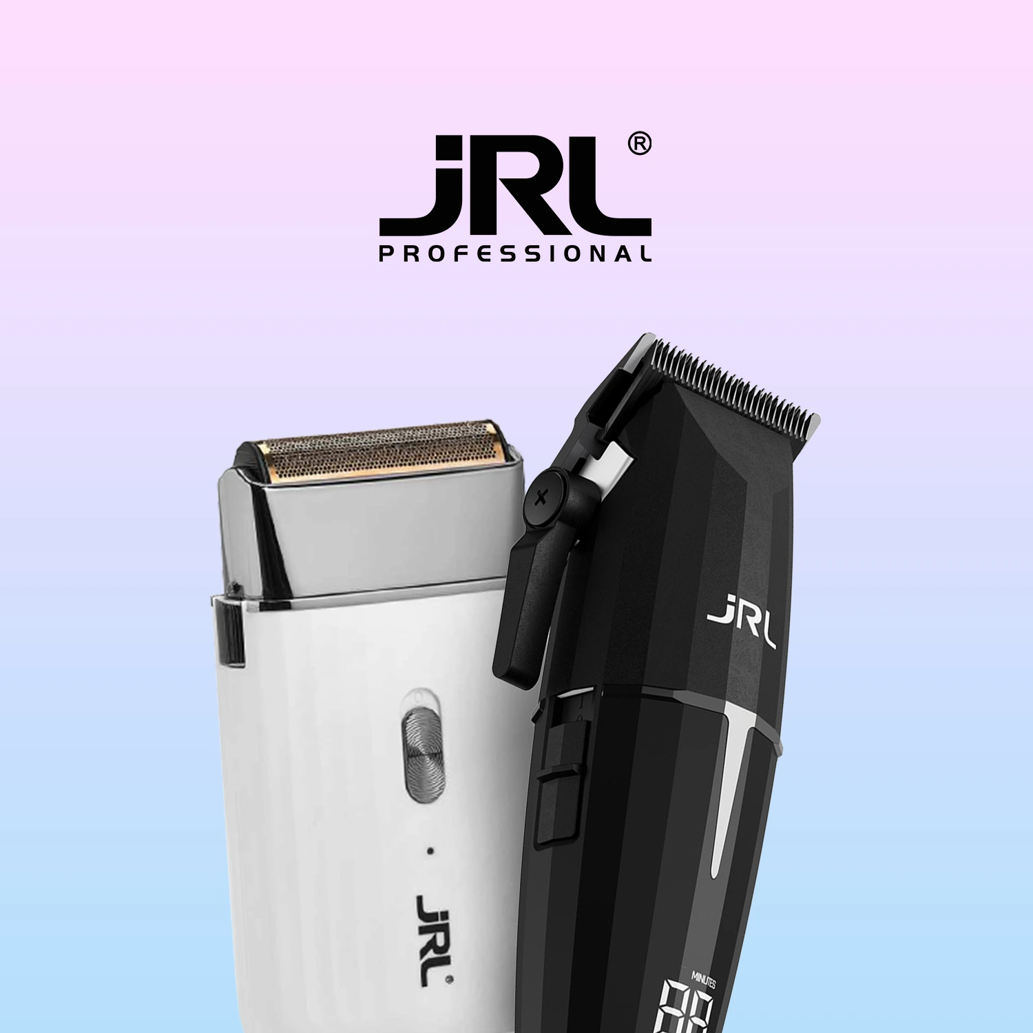 Kampanjbanner för JRL – professionella klippmaskiner och groomingverktyg.