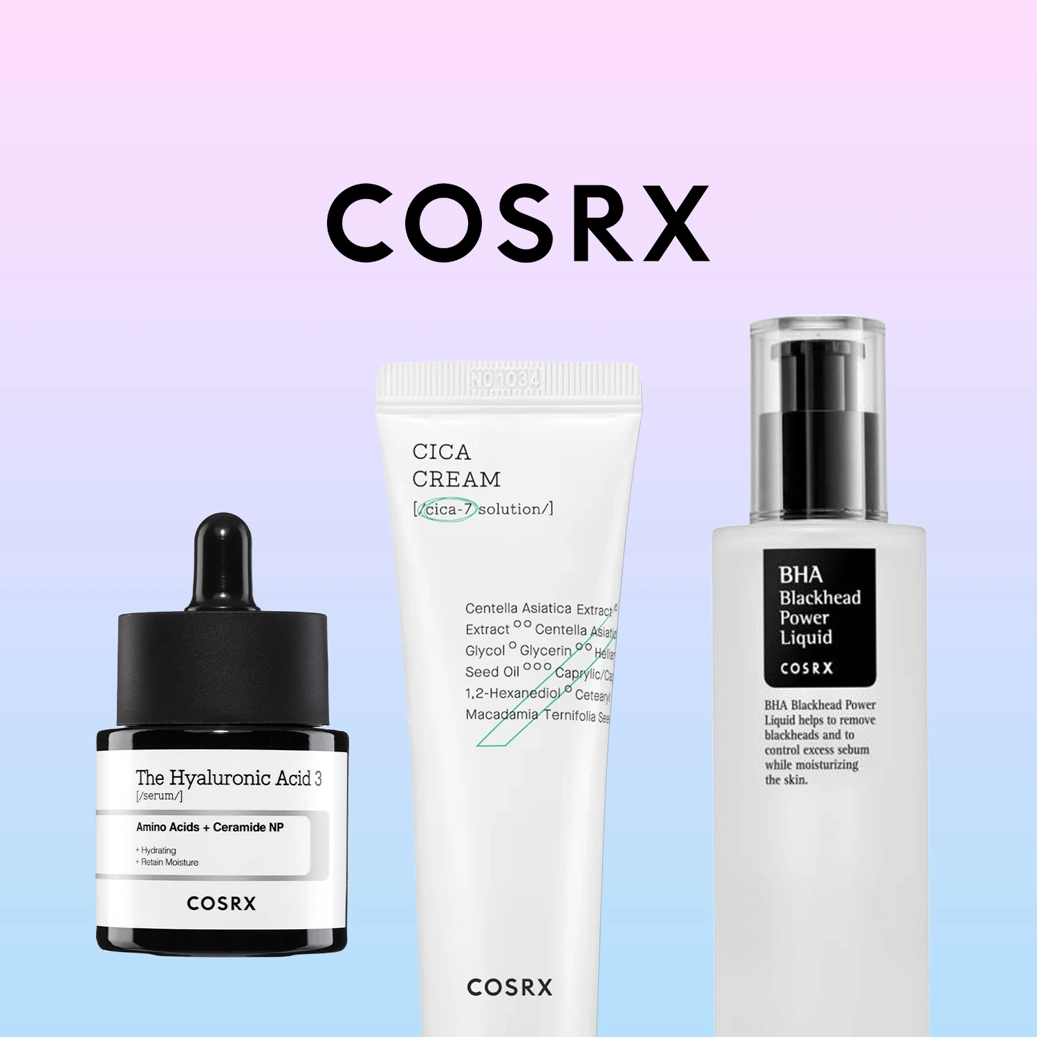 Kampanjbanner för COSRX – innovativ koreansk hudvård.