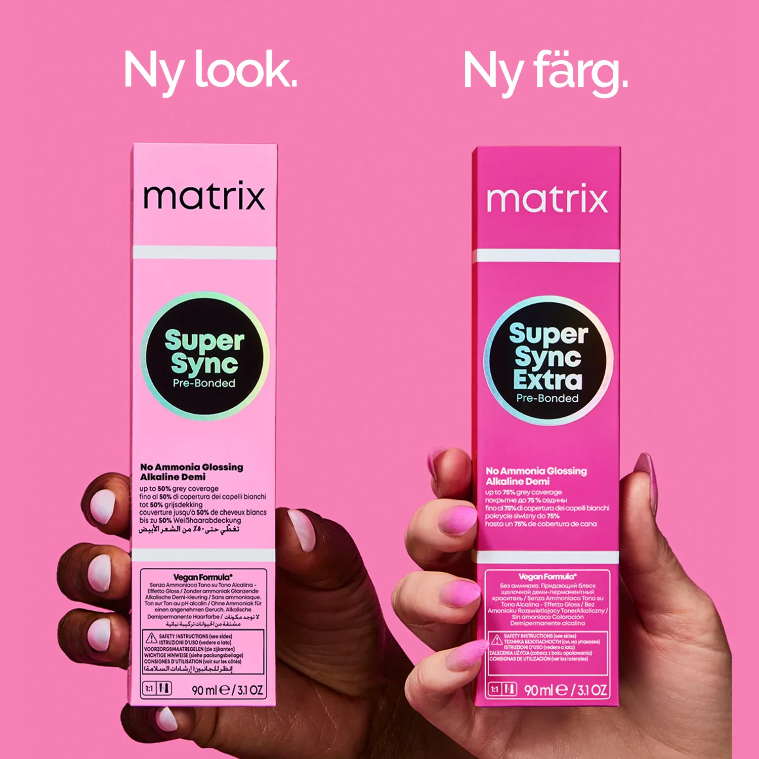 Matrix SoColor Sync och SoColor Sync Extra hårfärger – Ny look ny färg