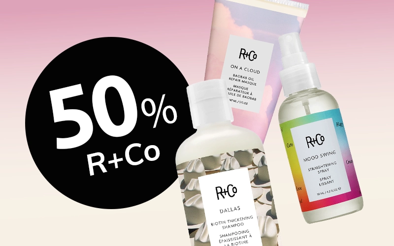 R+Co 50% rabatt på professionell hårvård