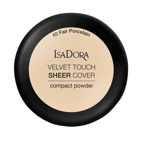 Isadora Velvet Touch Sheer Cover Compact Powder Fair Porcelain 40