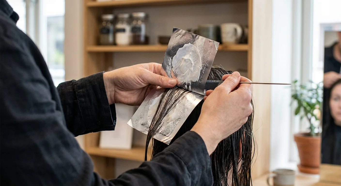 Professionell frisörfolie för slingor och färgning på salong