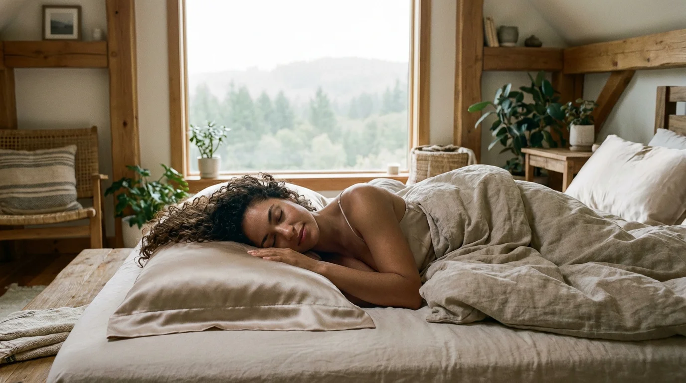 Så lyckas du välja rätt silkesörngott för lockigt hår varje natt