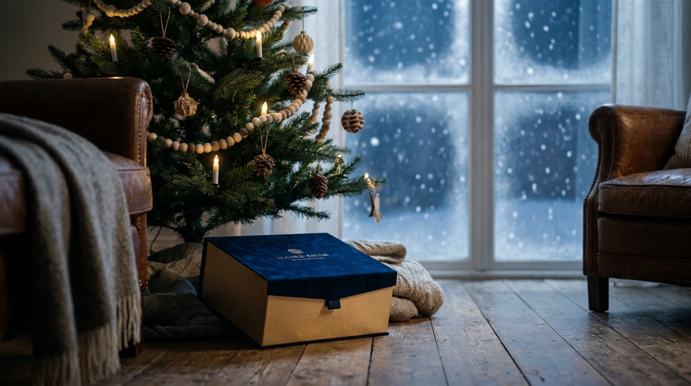 Ge en lyxig presentbox med hårvård som julklapp till henne